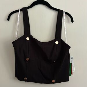 Guess cropped sailor top